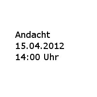 Kommunion Andacht 2012